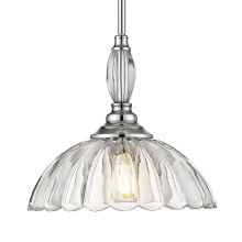 Golden 6952-M CH-CLR - Golden Lighting Audra 1-light Pendant in Chrome